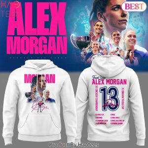 2024 Thank You Alex Morgan 13 Signature Design Hoodie – White