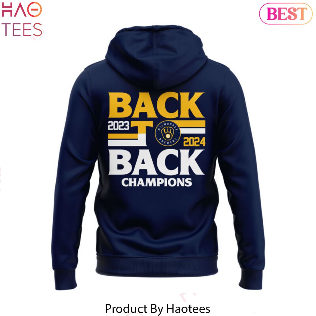 2024 We Own The National League Central Back To Back Champions Milwaukee Brewers Hoodie - Blue 2024 We Own The National League Central Back To Back Champions Milwaukee Brewers Hoodie - Blue