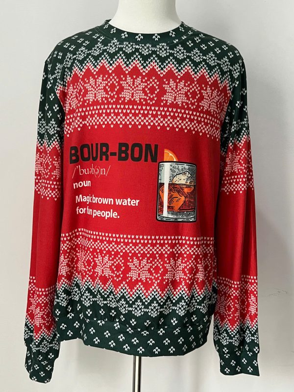 Bour Noun Magic Brown Water Ugly Christmas Sweater