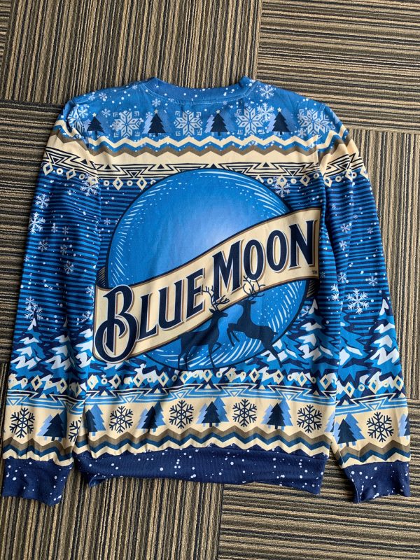 Blue Moon Wheat Beer Christmas Sweater