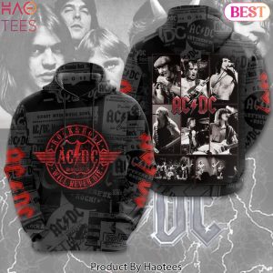 AC DC Rock & Roll Will Never Die Design Hoodie