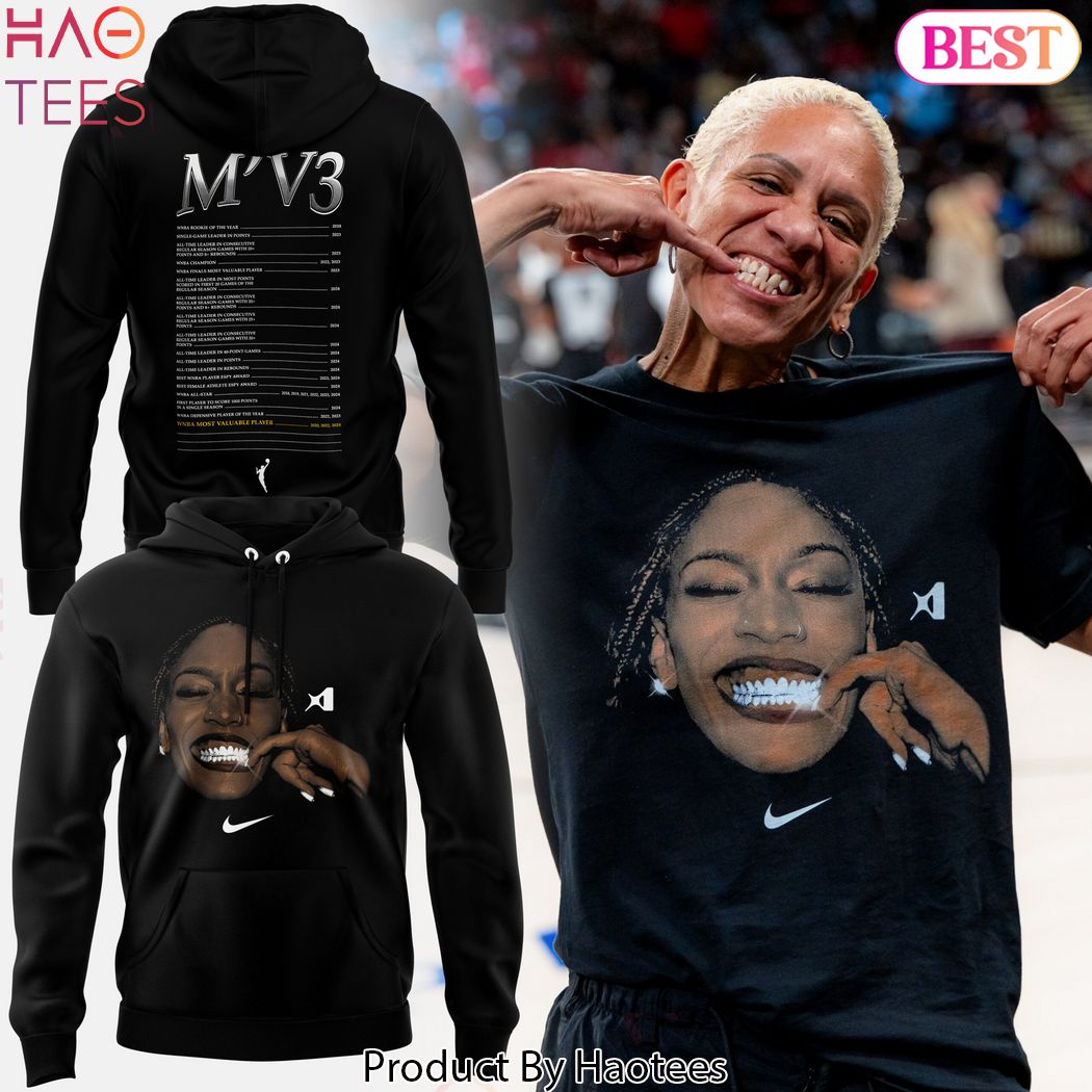 Aja Wilson 2024 MVP Las Vegas Aces Design Hoodie - Black Aja Wilson 2024 MVP Las Vegas Aces Design Hoodie - Black