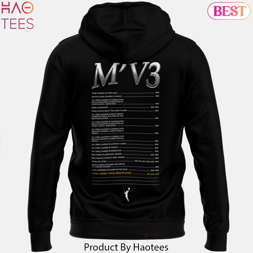 Aja Wilson 2024 MVP Las Vegas Aces Design Hoodie - Black Aja Wilson 2024 MVP Las Vegas Aces Design Hoodie - Black