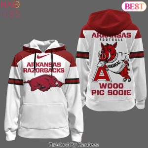 Arkansas Razorbacks Football Wooo Pig Sooie Design Hoodie