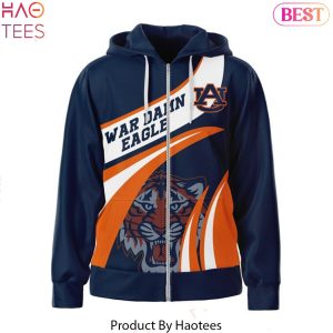 Auburn Tigers War Damn Eagle Zip Hoodie