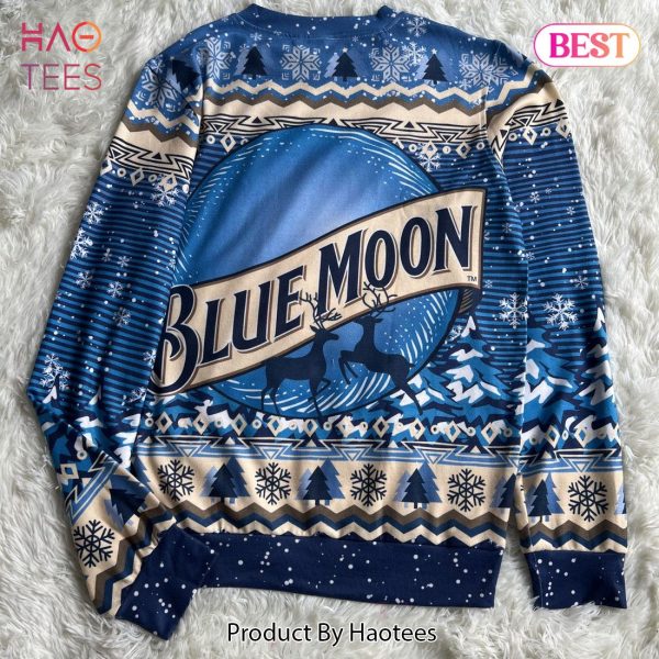 Blue Moon Beer Ugly Christmas Sweater