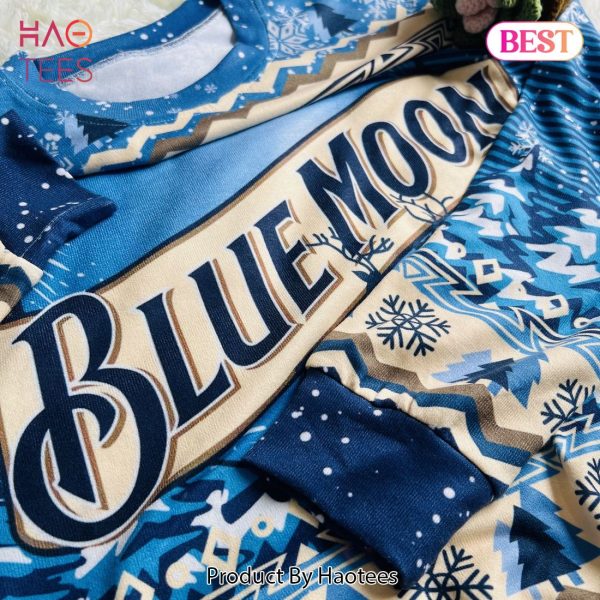 Blue Moon Beer Ugly Christmas Sweater