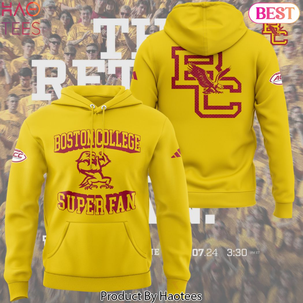 Boston College Eagles Football 2024 Super Fan Hoodie Boston College Eagles Football 2024 Super Fan Hoodie