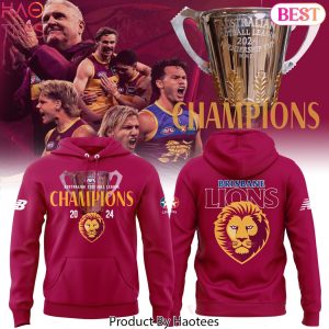 Brisbane Lions 2024 Champions Australian Football League Premiers Design Hoodie