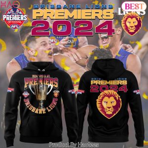 Brisbane Lions 2024 Champions Australian Football League Premiers Design Hoodie – Black