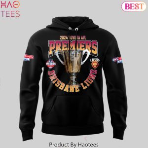 Brisbane Lions 2024 Champions Australian Football League Premiers Design Hoodie – Black