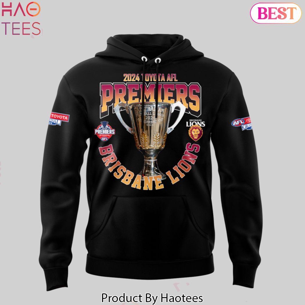 Brisbane Lions 2024 Champions Australian Football League Premiers Design Hoodie - Black Brisbane Lions 2024 Champions Australian Football League Premiers Design Hoodie - Black