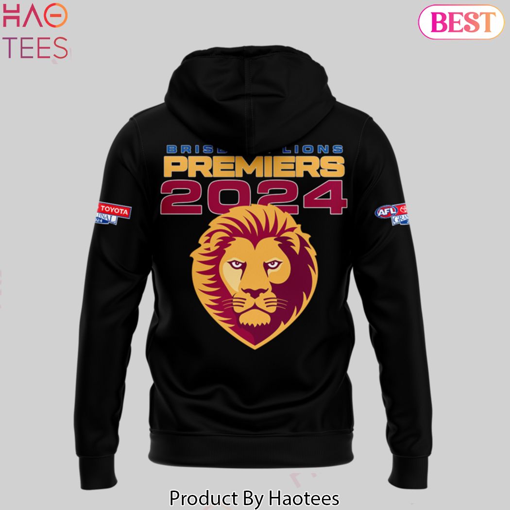 Brisbane Lions 2024 Champions Australian Football League Premiers Design Hoodie - Black Brisbane Lions 2024 Champions Australian Football League Premiers Design Hoodie - Black