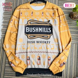 Bushmills Irish Whiskey Snowflakes Xmas Ugly Christmas Sweater