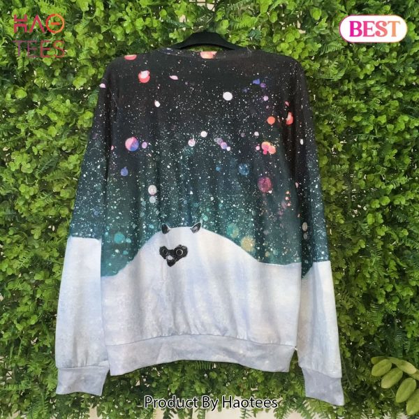 Cocaine Everywhere Cat With Snow Ugly Christmas Sweater Sweatshirt