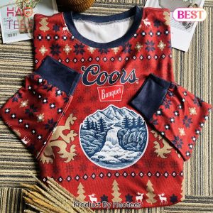 Coors Banquet Reindeer Xmas Ugly Christmas Sweater