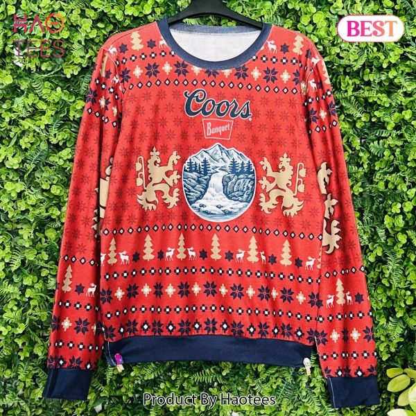 Coors Banquet Reindeer Xmas Ugly Christmas Sweater