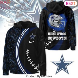 Dallas Cowboys Here We Go Cowboys Zip Hoodie