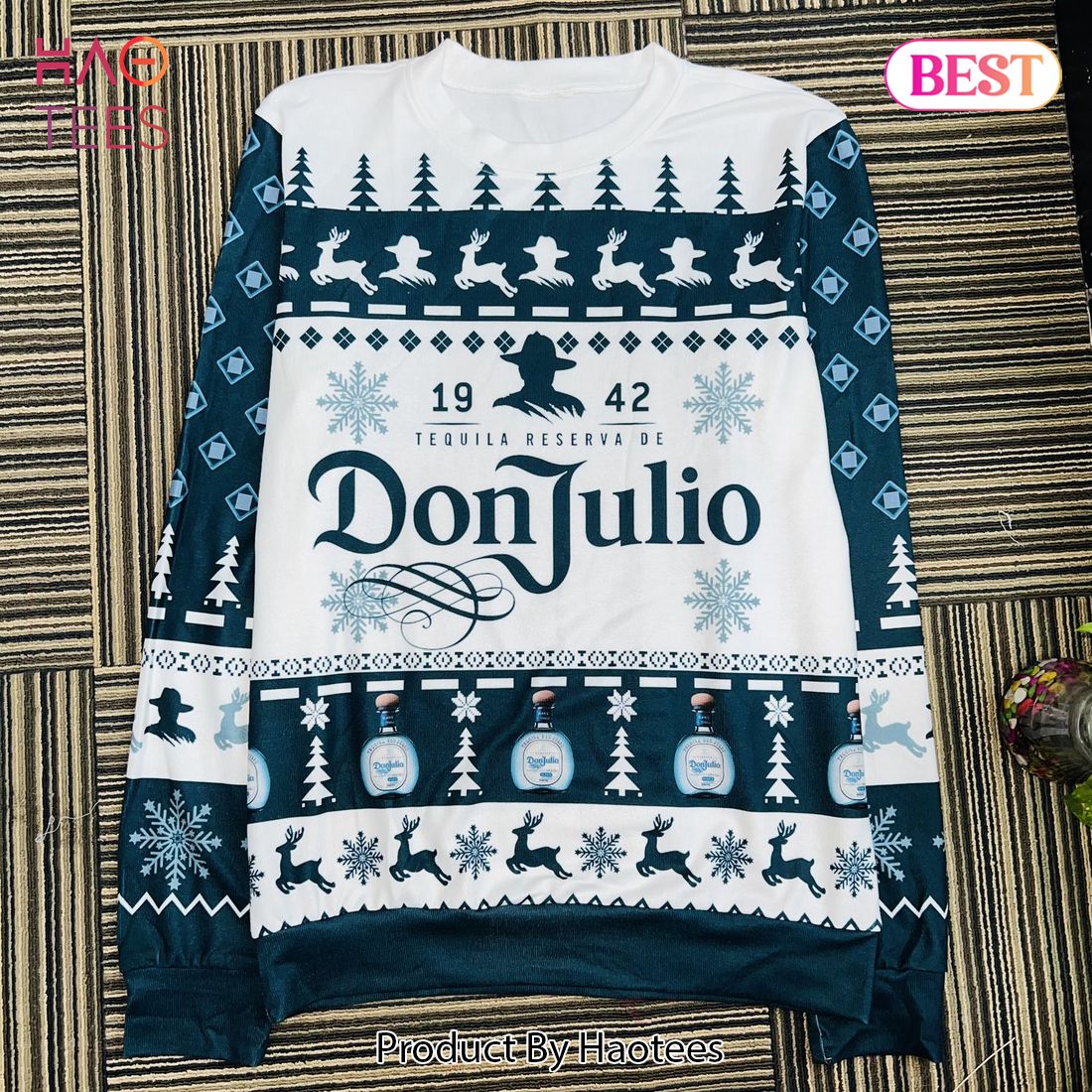 Don Julio Tequila Holiday Ugly Christmas Sweater Don Julio Tequila Holiday Ugly Christmas Sweater