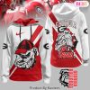 Georgia Bulldogs Go Dawgs Design Hoodie – White Georgia Bulldogs Go Dawgs Design Hoodie – White