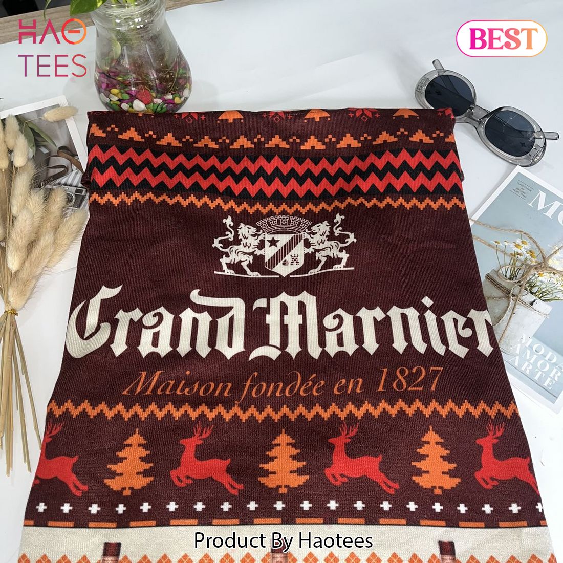 Grand Marnier Wine Ugly Christmas Sweater Grand Marnier Wine Ugly Christmas Sweater