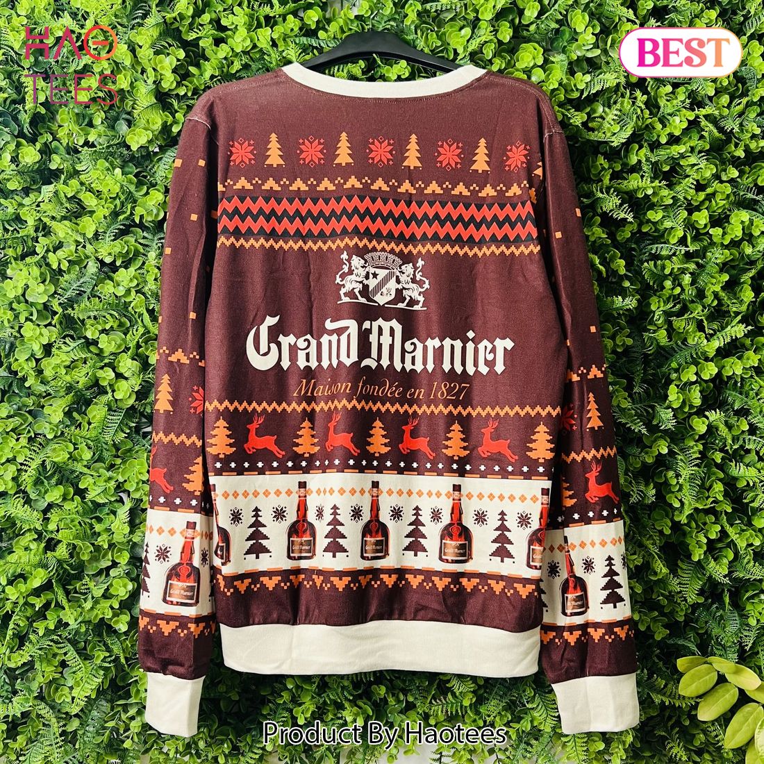 Grand Marnier Wine Ugly Christmas Sweater Grand Marnier Wine Ugly Christmas Sweater