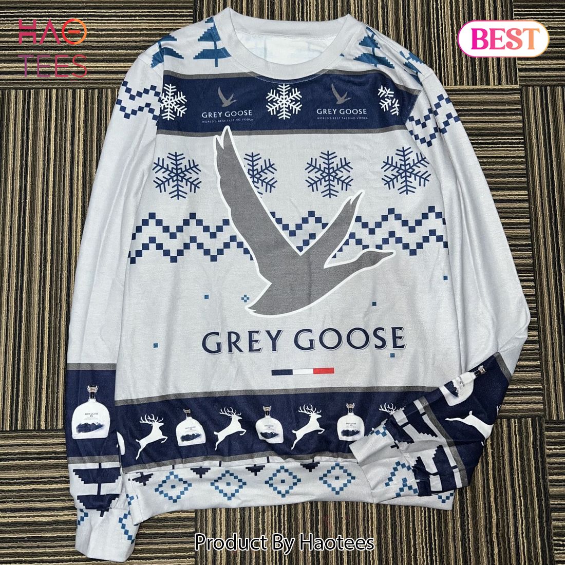 Grey Goose Vodka Ugly Christmas Sweater Grey Goose Vodka Ugly Christmas Sweater