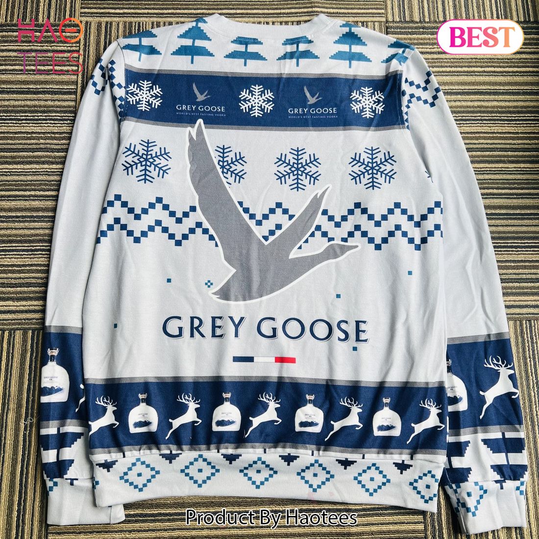 Grey Goose Vodka Ugly Christmas Sweater Grey Goose Vodka Ugly Christmas Sweater