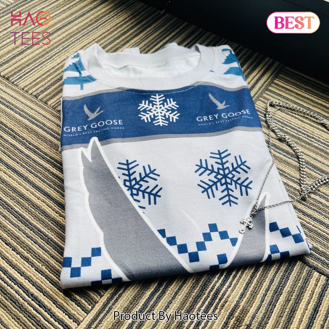 Grey Goose Vodka Ugly Christmas Sweater Grey Goose Vodka Ugly Christmas Sweater
