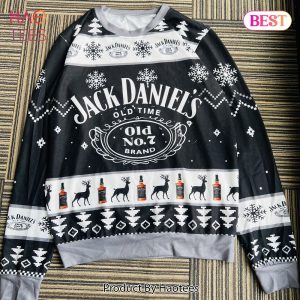 Jack Daniels Whiskey Ugly Christmas Sweater