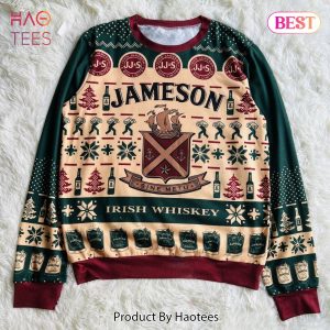 Jameson Irish Whiskey Alcohol Ugly Christmas Sweater