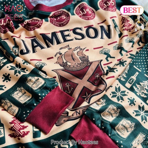 Jameson Irish Whiskey Alcohol Ugly Christmas Sweater