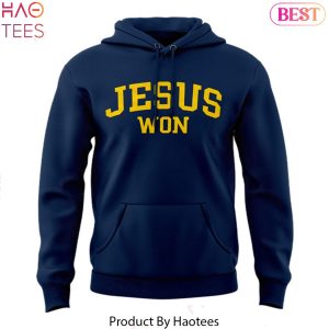 Jesus Won Milwaukee Brewers Hoodie – Blue