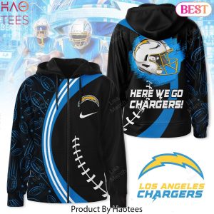 Los Angeles Chargers Here We Go Chargers Zip Hoodie
