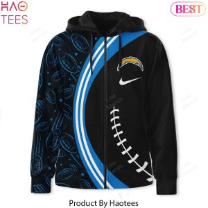 Los Angeles Chargers Here We Go Chargers Zip Hoodie