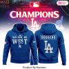 2024 Los Angeles Dodgers NL West Champs Hoodie 2024 Los Angeles Dodgers NL West Champs Hoodie