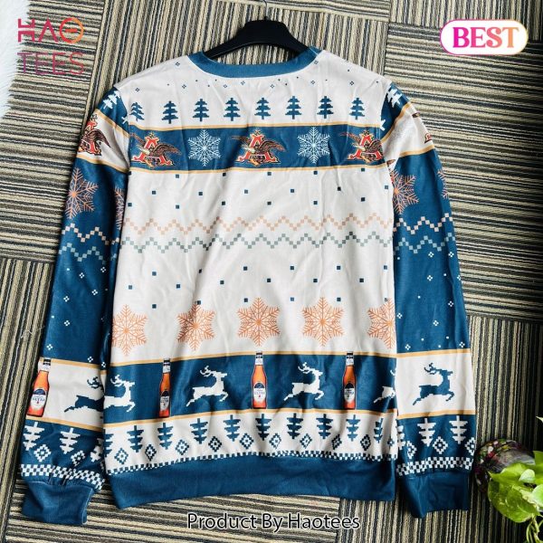 Michelob Ultra Beer Blue Holiday Ugly Christmas Sweater