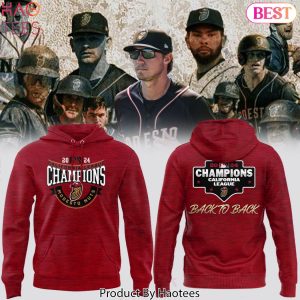 2024 Back To Back California League Champions Modesto Nuts Hoodie