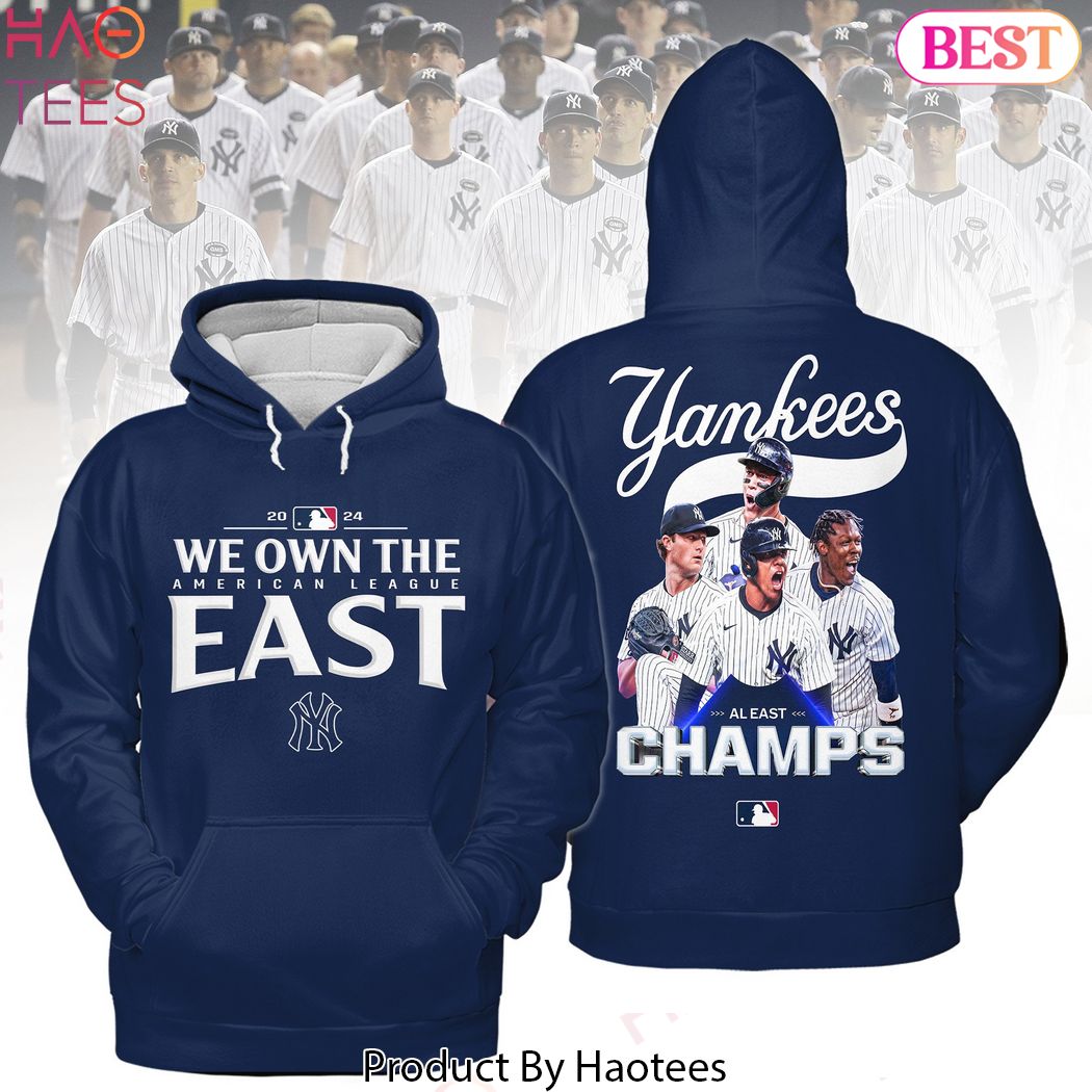 New York Yankees 2024 AL East Division Champs Hoodie New York Yankees 2024 AL East Division Champs Hoodie