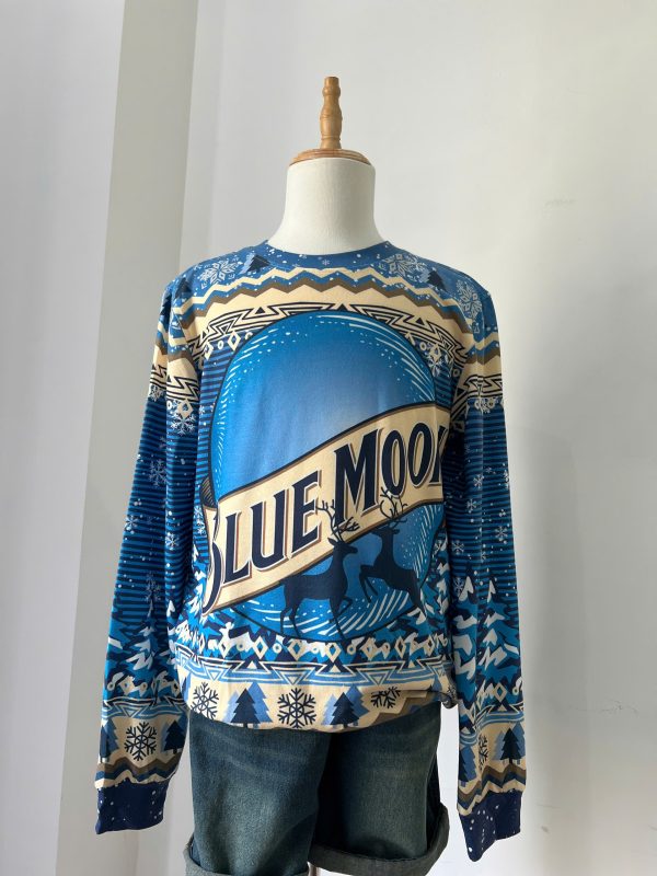Blue Moon Wheat Beer Christmas Sweater