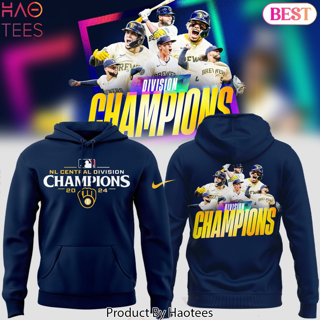 NL Central Division Champions 2024 Milwaukee Brewers Hoodie NL Central Division Champions 2024 Milwaukee Brewers Hoodie