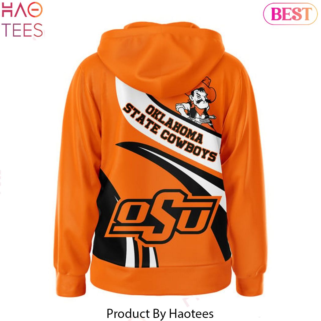 Oklahoma State Cowboys Go Pokes Zip Hoodie - Orange Oklahoma State Cowboys Go Pokes Zip Hoodie - Orange