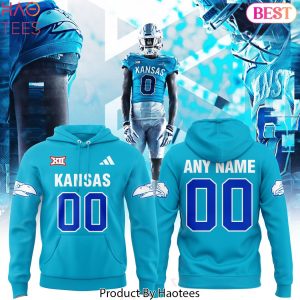 Personalized 2024 Kansas Jayhawks Football Design Hoodie – Blue