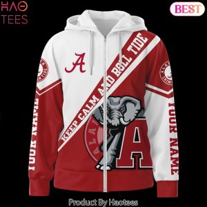 Personalized Alabama Crimson Tide Roll Tide Zip Hoodie