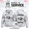 Personalized Baltimore Ravens Arctic Camo 2024 Salute To Service Club Hoodie