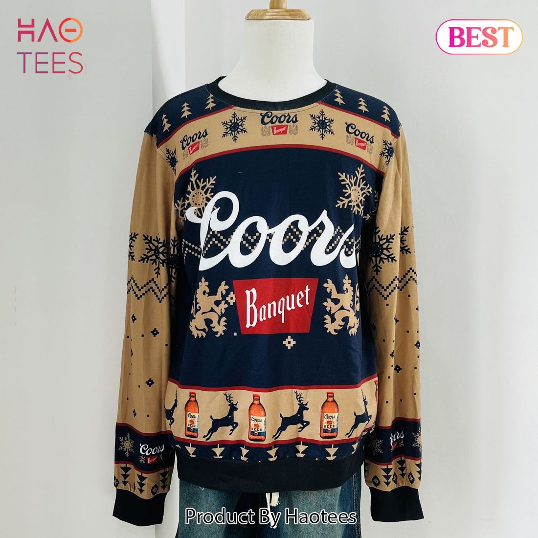 Personalized Coors Banquet Ugly Christmas Sweater Personalized Coors Banquet Ugly Christmas Sweater