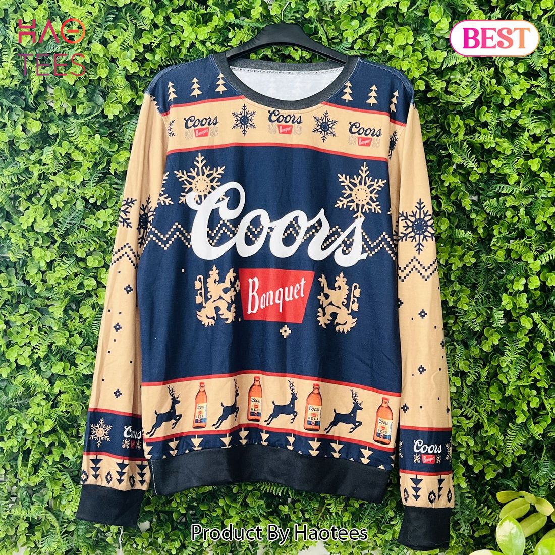 Personalized Coors Banquet Ugly Christmas Sweater