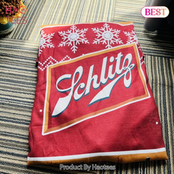 Personalized Funny Schlitz Beer Ugly Christmas Sweater