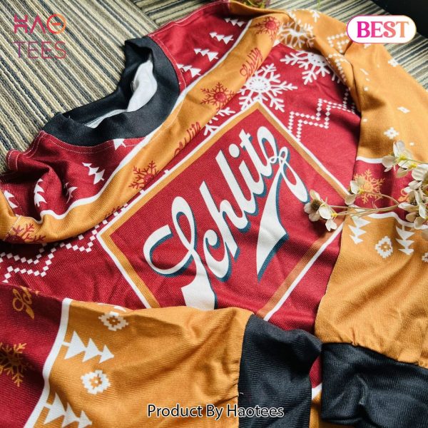 Personalized Funny Schlitz Beer Ugly Christmas Sweater
