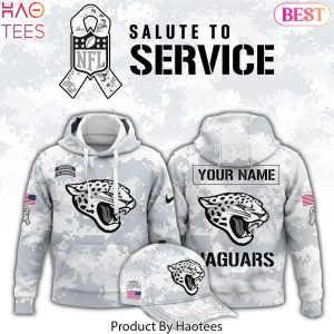 Personalized Jacksonville Jaguars Arctic Camo 2024 Salute To Service Club Hoodie